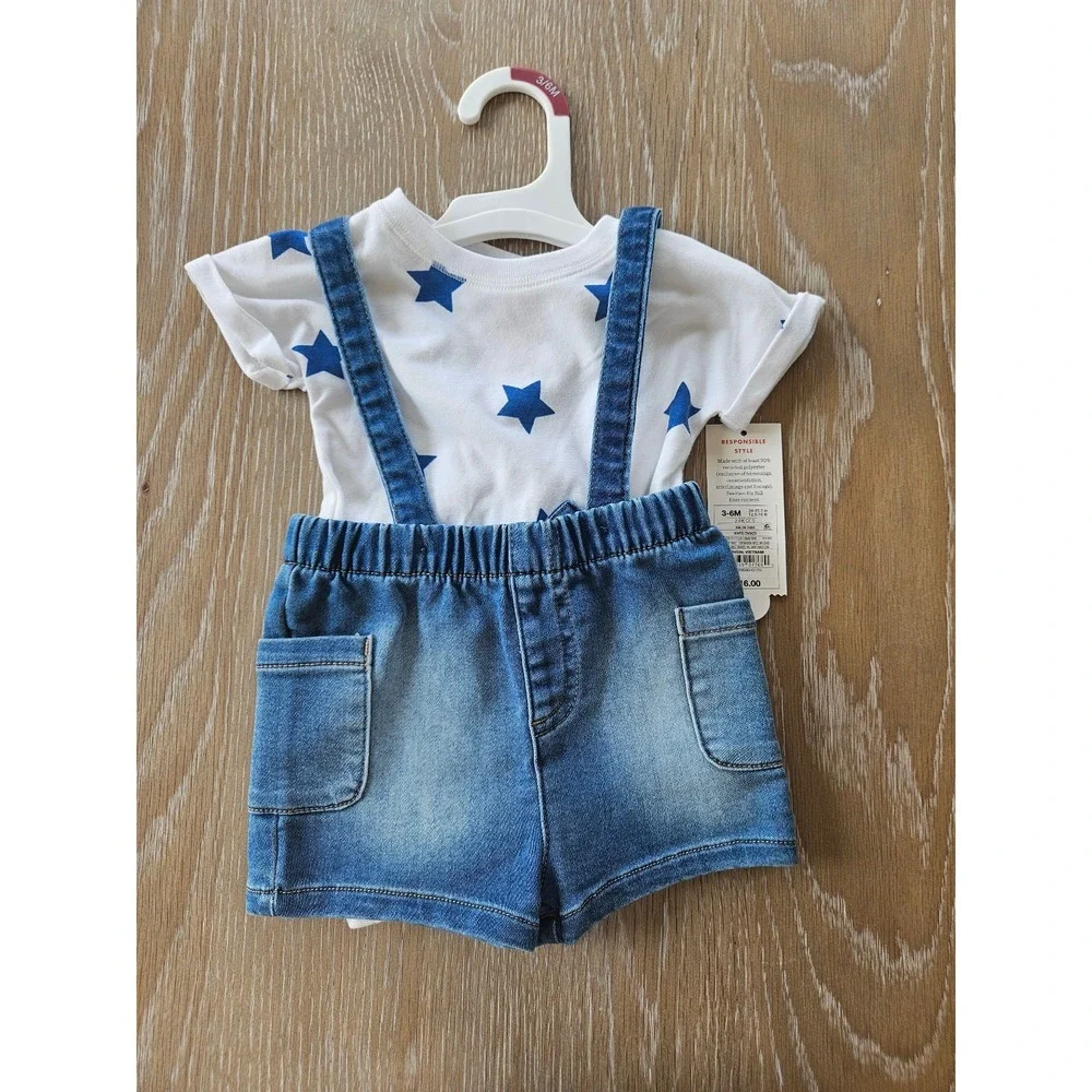 Cat and jack baby boy set‎ 3-6 mos